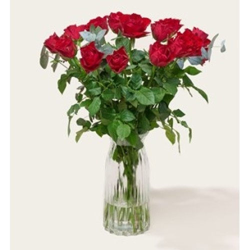 Bouquet of Flowers 15 Red Roses Classic